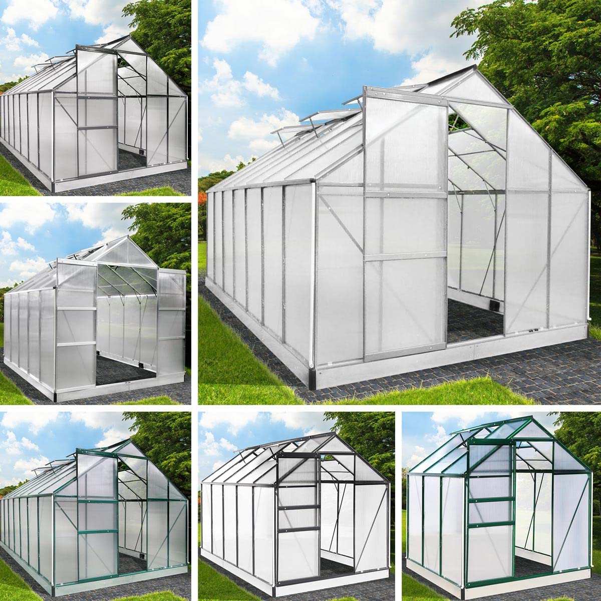 Gewachshaus Bausatz Aluminium